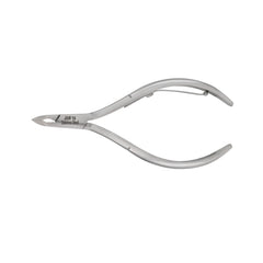 HNSS-D096 Semi-Square Head Cuticle Nipper, Jaw 14, Single Spring, Polish Grey, Stainless Steel 420