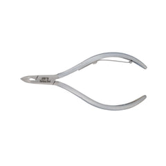 HNSS-D097 Semi-Square Head Cuticle Nipper, Jaw 16, Single Spring, Matt Grey, Stainless Steel 420