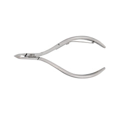 HNSS-D098 Semi-Square Head Cuticle Nipper, Jaw 16, Single Spring, Polish Grey, Stainless Steel 420
