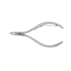 HNRD-D099 Round Head Cuticle Nipper, Jaw 14, Single Spring, Matt Grey, Stainless Steel 420