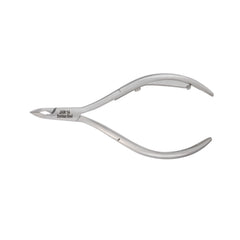 HNRD-D100 Round Head Cuticle Nipper, Jaw 14, Single Spring, Polish Grey, Stainless Steel 420