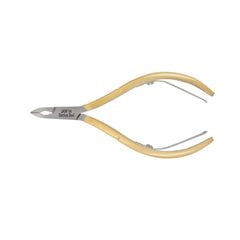 HNSQ-D105 Square Head , (Half Gold), Jaw 14 , Double Spring Cuticle Nipper Stainless Steel 420