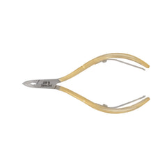HNSQ-D108 Square Head , (Half Gold), Jaw 16 , Double Spring Cuticle Nipper Stainless Steel 420