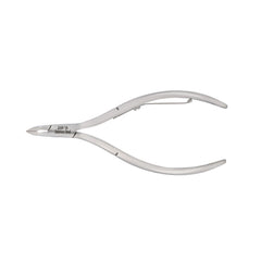 HNRD-E130 Round Head Cuticle Nipper, Jaw 14, Single Spring, Polish Grey, Stainless Steel 420