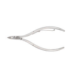 HNRD-E132 Round Head Cuticle Nipper, Jaw 16, Single Spring, (Polish Grey) Stainless Steel 420