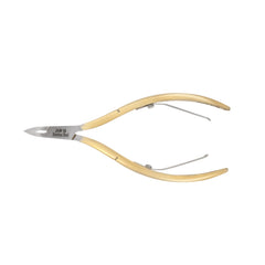 HNSQ-E138 Square Head , (Half Gold), Jaw 16 , Double Spring Cuticle Nipper Stainless Steel 420
