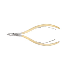 HNSS-E141 Semi-Square Head , (Half Gold), Jaw 14 , Double Spring Cuticle Nipper Stainless Steel 420
