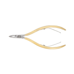 HNSS-E144 Semi-Square Head , (Half Gold), Jaw 16 , Double Spring Cuticle Nipper Stainless Steel 420