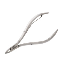 HNSQ-B032 Square Head Cuticle Nipper, Jaw 14, Single Spring, Polish Grey, Stainless Steel 420