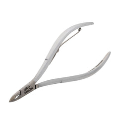 HNSS-B035 Semi-Square Head Cuticle Nipper, Jaw 14, Single Spring, Matt Grey, Stainless Steel 420