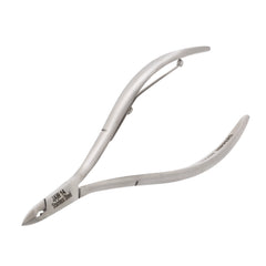 HNSS-B036 Semi-Square Head Cuticle Nipper, Jaw 14, Single Spring, Polish Grey, Stainless Steel 420