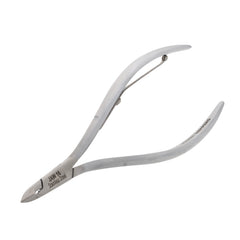 HNSS-B037 Semi-Square Head Cuticle Nipper, Jaw 16, Single Spring, Matt Grey, Stainless Seel 420