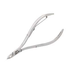 HNRD-B040 Round Head Cuticle Nipper, Jaw 14, Single Spring, Polish Grey, Stainless Steel 420