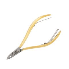 HNSQ-B048 Square Head , (Half Gold), Jaw 16 , Double Spring Cuticle Nipper Stainless Steel 420