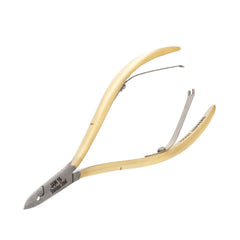 HNSS-B054 Semi-Square Head , (Half Gold), Jaw 16 , Double Spring Cuticle Nipper Stainless Steel 420