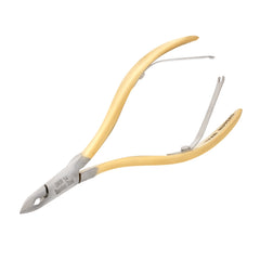 HNRD-C087 Round Head , (Half Gold), Jaw 14, Double Spring Cuticle Nipper Stainless Steel 420