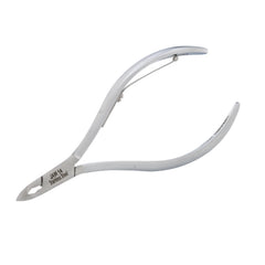 HNSS-D095 Semi-Square Head Cuticle Nipper, Jaw 14, Single Spring, Matt Grey, Stainless Steel 420
