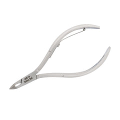 HNSS-D096 Semi-Square Head Cuticle Nipper, Jaw 14, Single Spring, Polish Grey, Stainless Steel 420