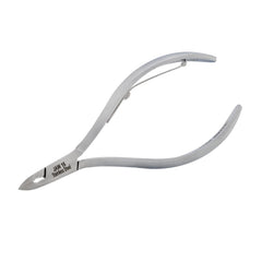 HNSS-D097 Semi-Square Head Cuticle Nipper, Jaw 16, Single Spring, Matt Grey, Stainless Steel 420