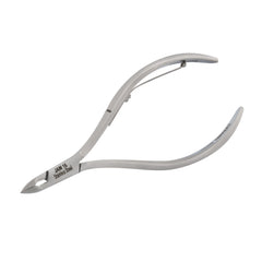 HNSS-D098 Semi-Square Head Cuticle Nipper, Jaw 16, Single Spring, Polish Grey, Stainless Steel 420