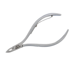 HNRD-D099 Round Head Cuticle Nipper, Jaw 14, Single Spring, Matt Grey, Stainless Steel 420