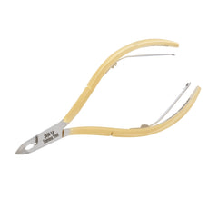 HNSQ-D105 Square Head , (Half Gold), Jaw 14 , Double Spring Cuticle Nipper Stainless Steel 420