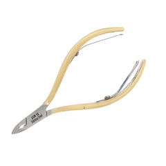 HNSQ-D108 Square Head , (Half Gold), Jaw 16 , Double Spring Cuticle Nipper Stainless Steel 420
