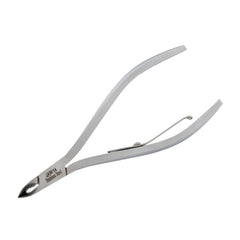 HNSQ-F151 Square Head Cuticle Nipper, Jaw 14, Single Spring, Matt Grey, Stainless Steel 420