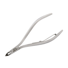 HNRD-F160 Round Head Cuticle Nipper, Jaw 14, Single Spring, Polish Grey, Stainless Steel 420