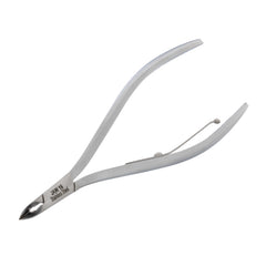 HNRD-F161 Round Head Cuticle Nipper, Jaw 16, Single Spring, (Matt Grey) Stainless Steel 420