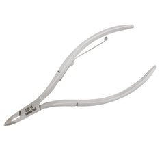 HNSQ-E122 Square Head Cuticle Nipper, Jaw 14, Single Spring, Polish Grey, Stainless Steel 420