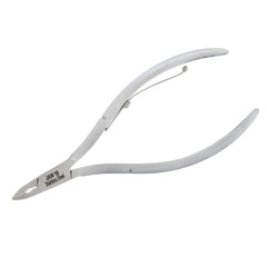 HNSQ-E123 Square Head Cuticle Nipper, Jaw 16, Single Spring, Matt Grey, Stainless Steel 420