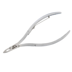 HNSS-E125 Semi-Square Head Cuticle Nipper, Jaw 14, Single Spring, Matt Grey, Stainless Steel 420