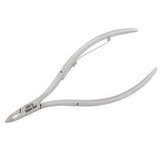 HNRD-E130 Round Head Cuticle Nipper, Jaw 14, Single Spring, Polish Grey, Stainless Steel 420