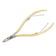 HNSS-E144 Semi-Square Head , (Half Gold), Jaw 16 , Double Spring Cuticle Nipper Stainless Steel 420