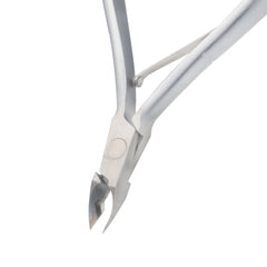 HNSQ-B031 Square Head Cuticle Nipper, Jaw 14, Single Spring, Matt Grey, Stainless Steel 420