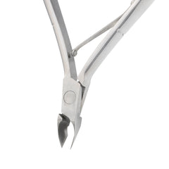 HNSQ-B032 Square Head Cuticle Nipper, Jaw 14, Single Spring, Polish Grey, Stainless Steel 420