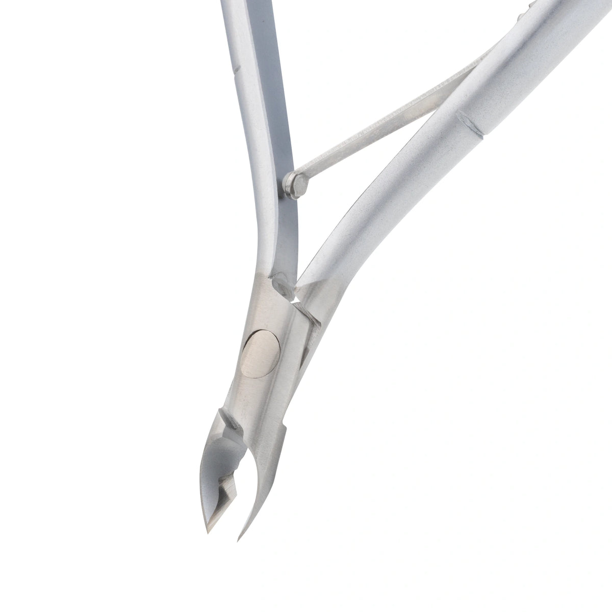 HNRD-B039 Round Head Cuticle Nipper, Jaw 14, Single Spring, Matt Grey, Stainless Seel 420