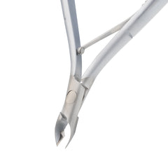 HNRD-B039 Round Head Cuticle Nipper, Jaw 14, Single Spring, Matt Grey, Stainless Seel 420
