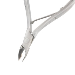 HNSS-D096 Semi-Square Head Cuticle Nipper, Jaw 14, Single Spring, Polish Grey, Stainless Steel 420