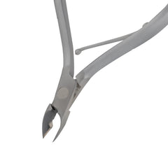 HNSS-D097 Semi-Square Head Cuticle Nipper, Jaw 16, Single Spring, Matt Grey, Stainless Steel 420