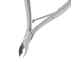 HNRD-D100 Round Head Cuticle Nipper, Jaw 14, Single Spring, Polish Grey, Stainless Steel 420