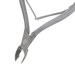 HNSS-D109 Semi-Square Head , (Matt Grey), Jaw 14 , Double Spring Cuticle Nipper Stainless Steel 420