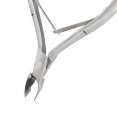 HNSS-D110 Semi-Square Head , (Polish Grey), Jaw 14 , Double Spring Cuticle Nipper Stainless Steel 420