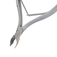 HNRD-D115 Round Head , (Matt Grey), Jaw 14 , Double Spring Cuticle Nipper Stainless Steel 420