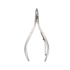 HNSS-B036 Semi-Square Head Cuticle Nipper, Jaw 14, Single Spring, Polish Grey, Stainless Steel 420