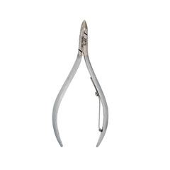 HNSS-B037 Semi-Square Head Cuticle Nipper, Jaw 16, Single Spring, Matt Grey, Stainless Seel 420