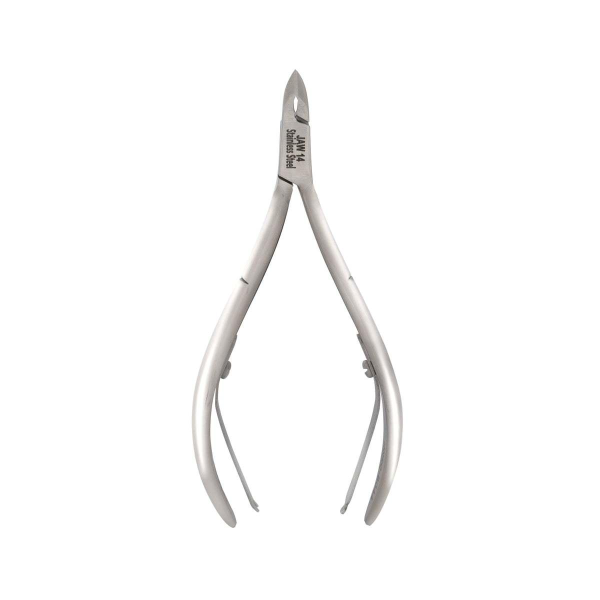 HNSQ-B044 Square Head , (Polish Grey), Jaw 14 , Double Spring Cuticle Nipper Stainless Steel 420