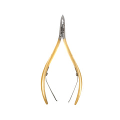 HNSS-B051 Semi-Square Head , (Half Gold), Jaw 14 , Double Spring Cuticle Nipper Stainless Steel 420
