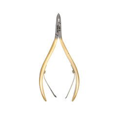 HNSS-B054 Semi-Square Head , (Half Gold), Jaw 16 , Double Spring Cuticle Nipper Stainless Steel 420